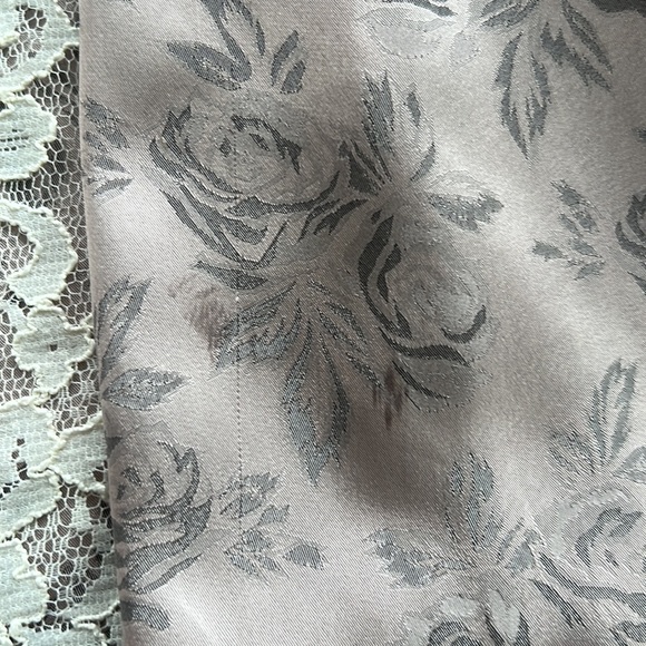 Vintage Scott McClintock satin floral sleepwear gown - Picture 9 of 12